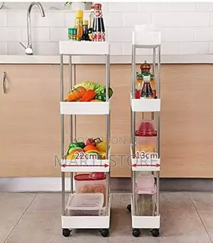 4-layer Movable Kitchen Storage Rack / Shelf