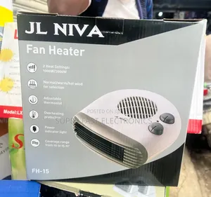 Jl Niva Fan Heater – 2000w Room Heater With Adjustable Thermostat