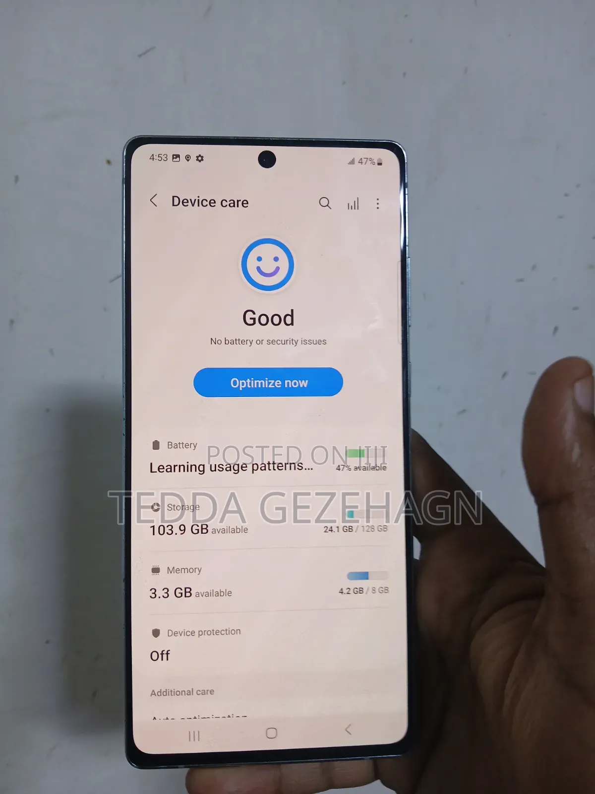 Samsung Galaxy Note 20 Ultra 5G 128 GB Blue