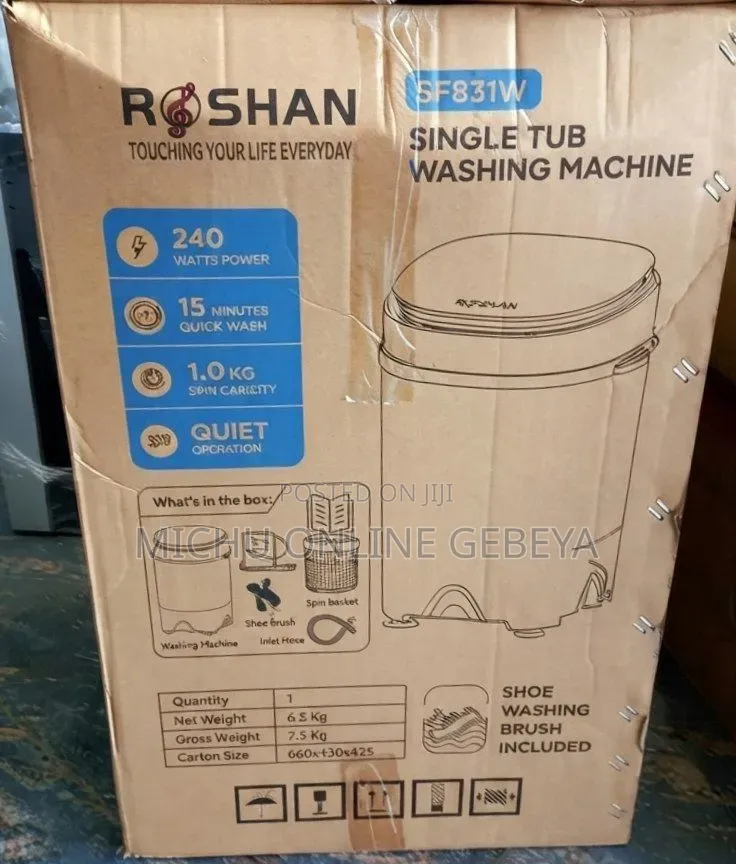 Roshan Mini 4kg Washing Machine/ Free Delivery