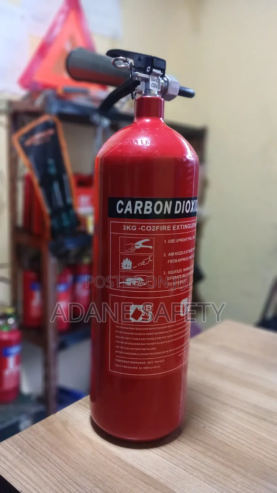 3kg Co2 Fire Extinguisher From Adane Safety