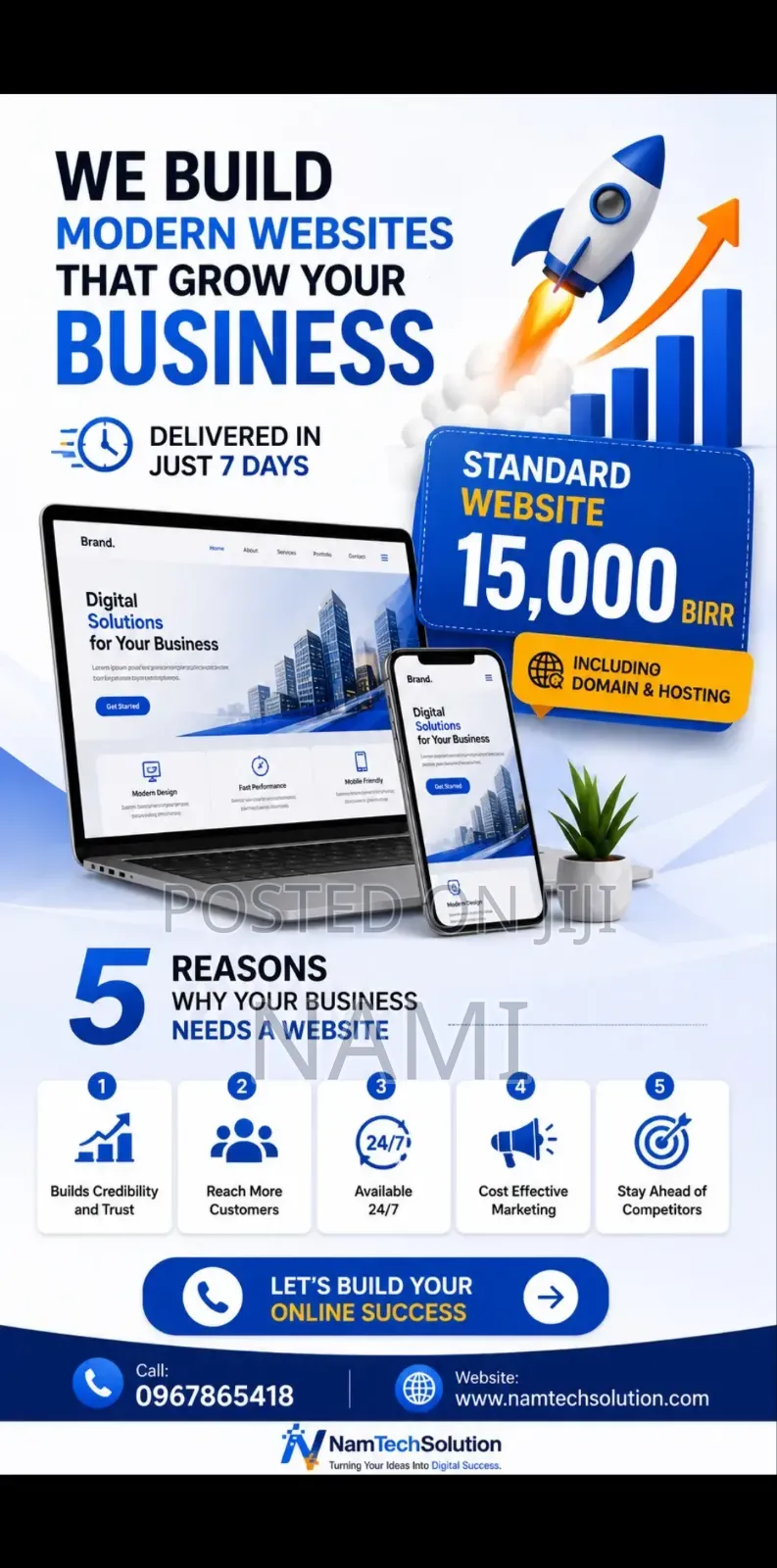 We Build Your Website in Just 1 Week!