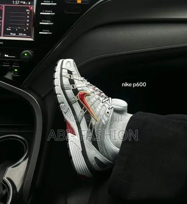 Nike P6000 "Silver Varsity Red" Unisex Sneaker Shoes