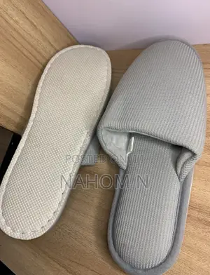 Grey, Striped Fay Unisex House Slippers F
