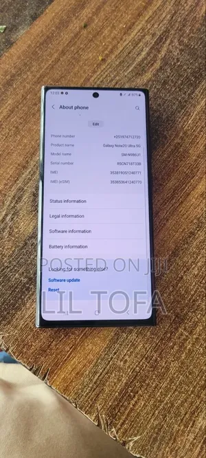 Samsung Galaxy Note 20 Ultra 5G 128 GB Black