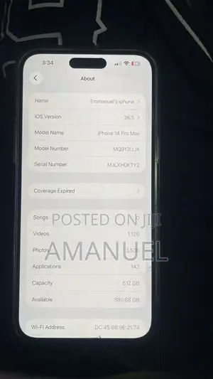 Apple iPhone 14 Pro Max 512 GB Purple