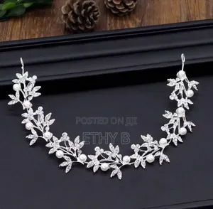 Silver Crystal Bridal Headband
