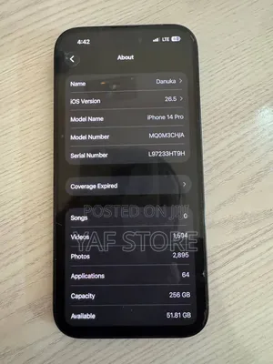 Apple iPhone 14 Pro 256 GB Black