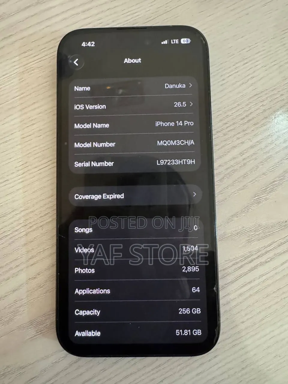 Apple iPhone 14 Pro 256 GB Black