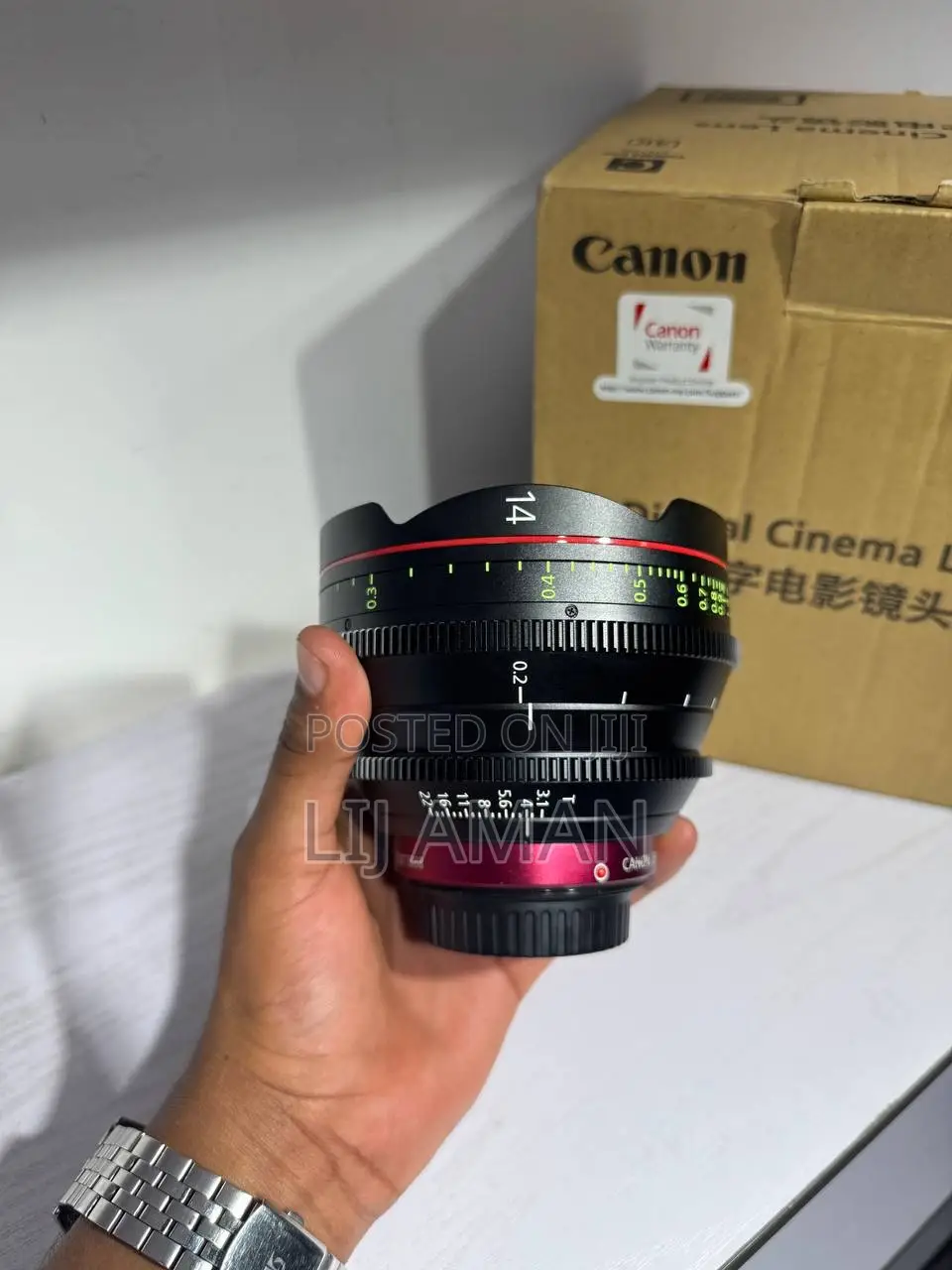 New Canon Cn-E 14mm T3.1 L F Cinema Prime Lens (Ef Mount)