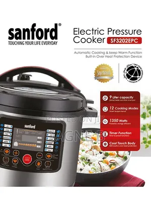 Pressure Cooker 9L Sanford Digital Electric ሳንፎርድ የኤሌክትሪክ ኩከር