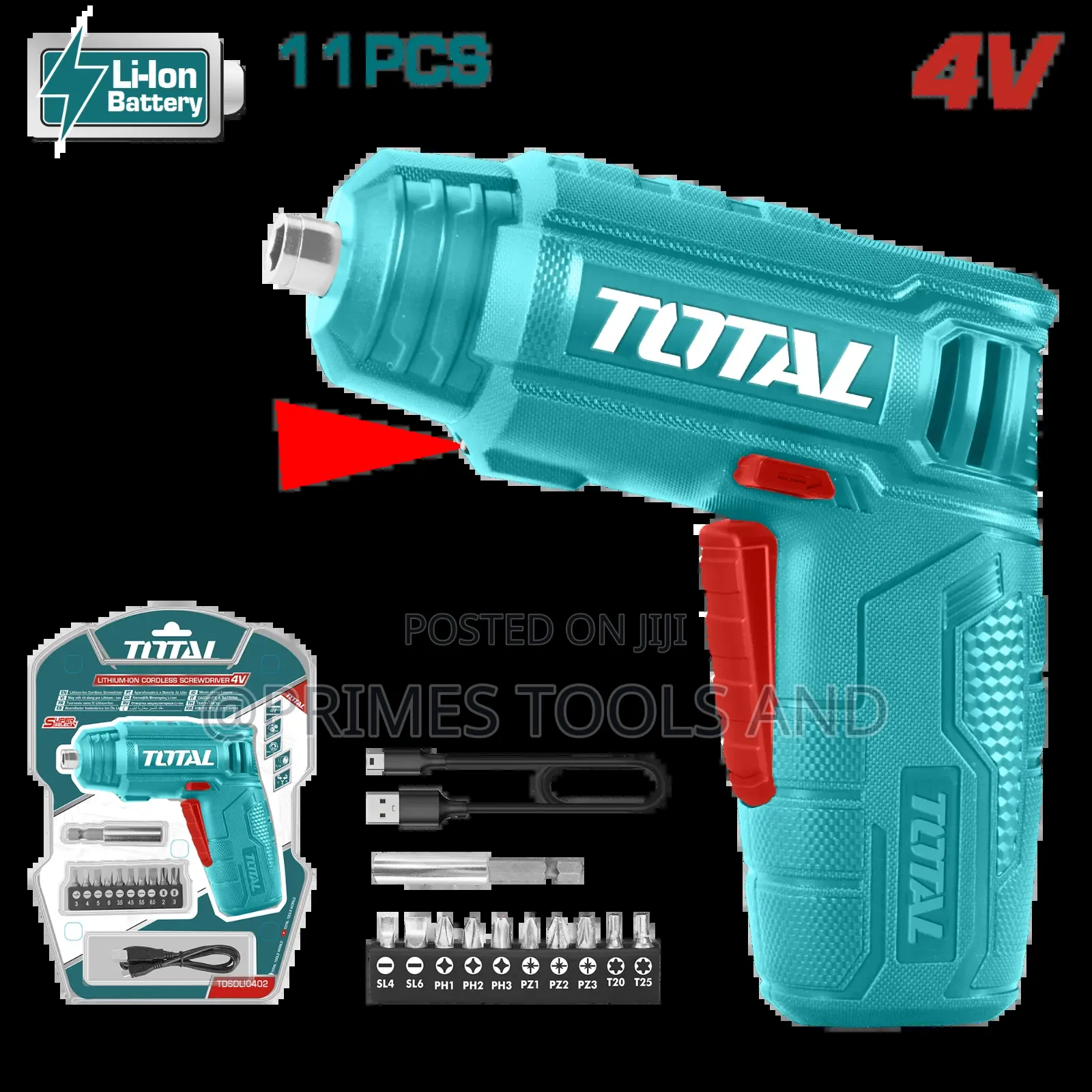 Total Cordless Screwdriver | Rechargeable Electric Screwdriver