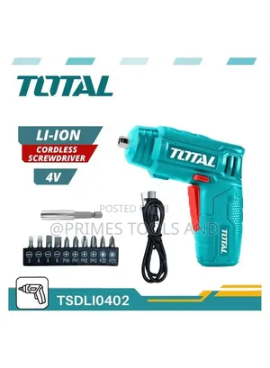 Total Cordless Screwdriver | Rechargeable Electric Screwdriver