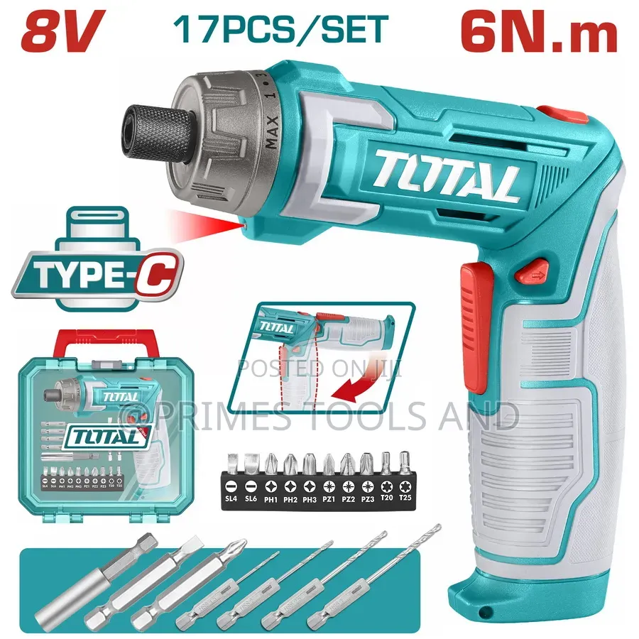 Total Cordless Screwdriver | Rechargeable Electric Screwdriver