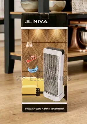 Jl Niva Ceramic Tower Heater With Remote Control – 2000w (Model KPT-