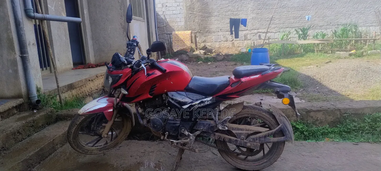 TVS Apache 180 RTR 2018 Red