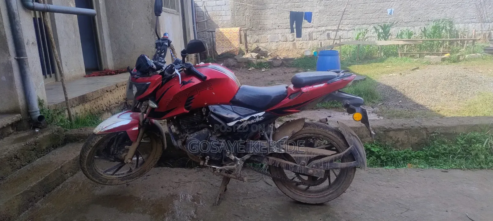 TVS Apache 180 RTR 2018 Red