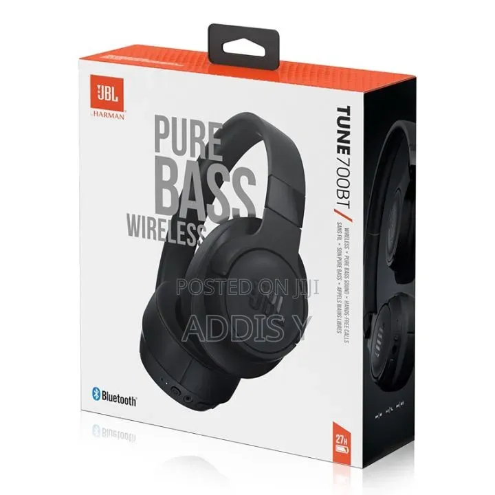JBL Tune 700bt Wireless Headphones - Like New With Cables