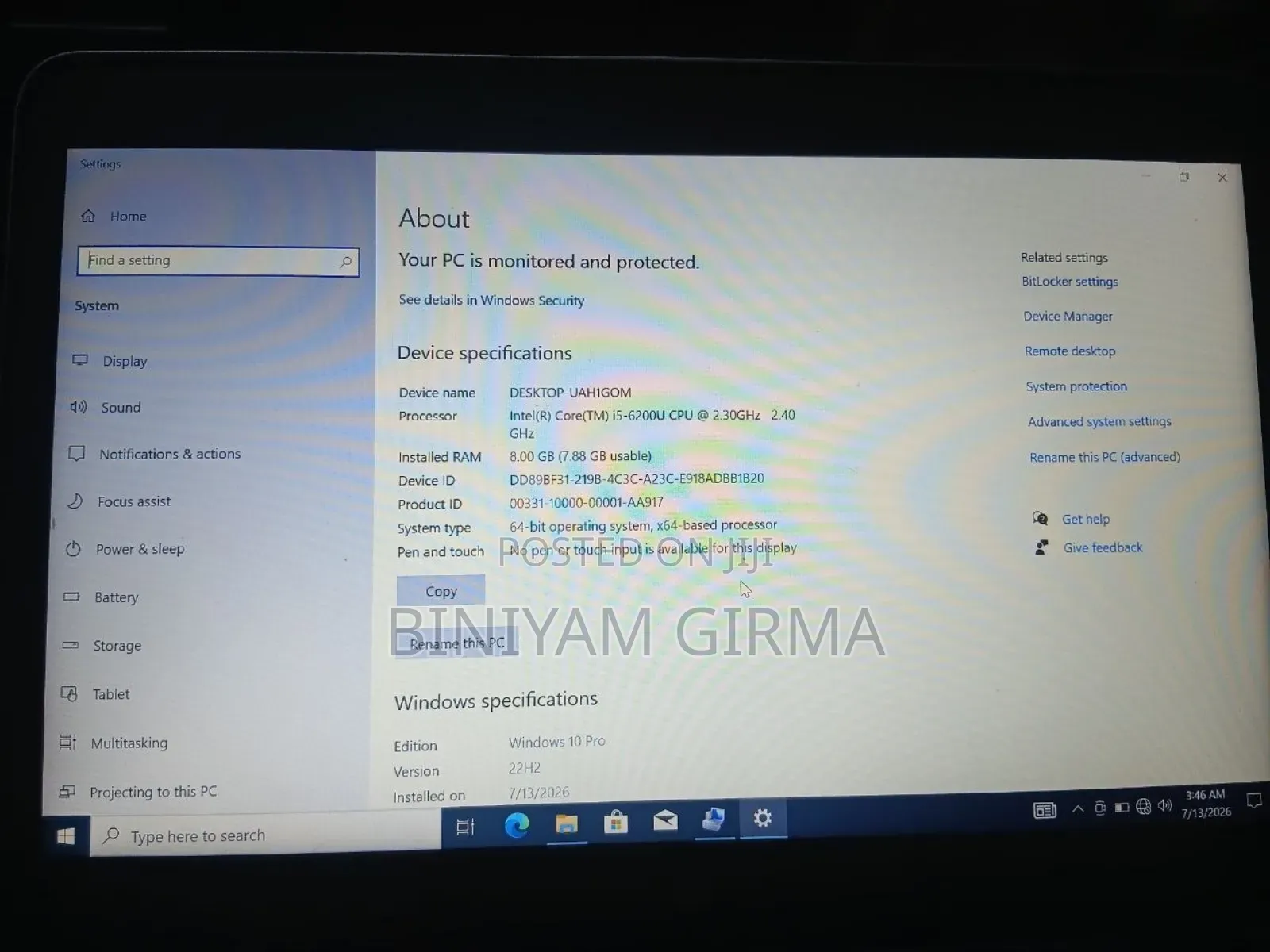 Laptop HP EliteBook 840 8GB Intel HDD 500GB