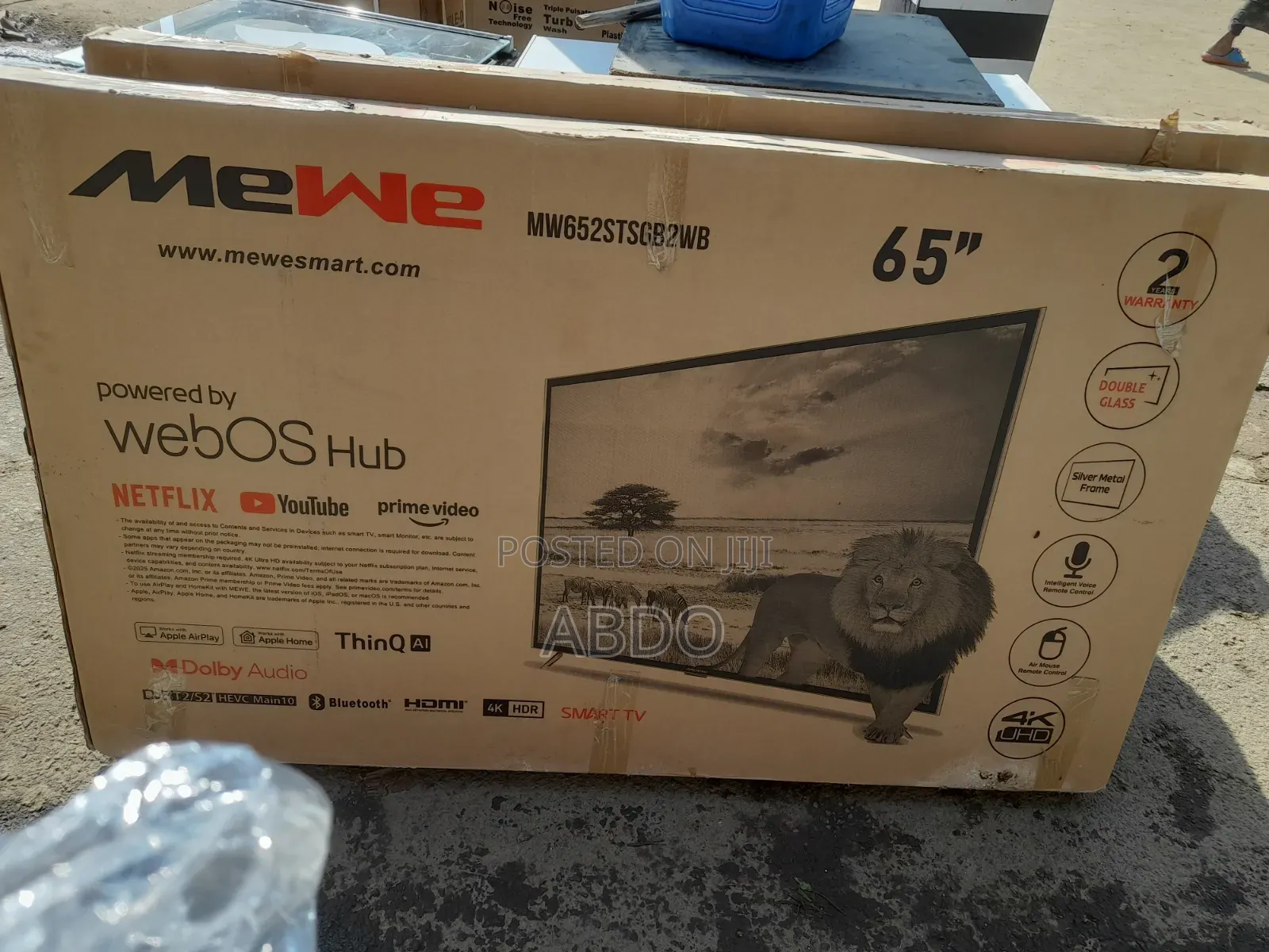 Mewe Smart Webos Tv 65 Inch Andraid Doubel Gelass 2026 Quality