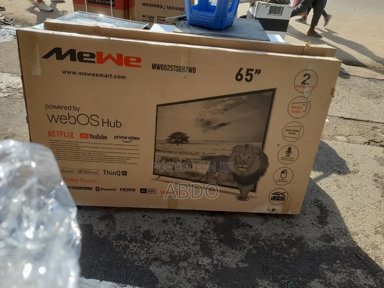 Mewe Smart Webos Tv 65 Inch Andraid Doubel Gelass 2026 Quality