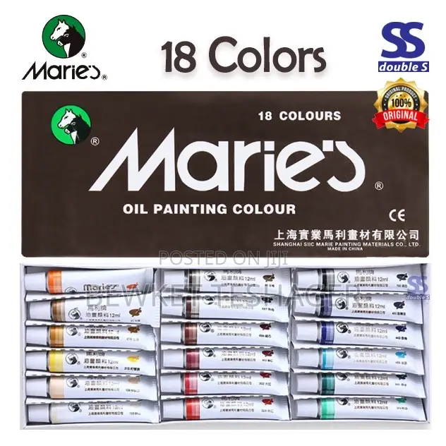 18 Colors of Marie’S Oil Paint