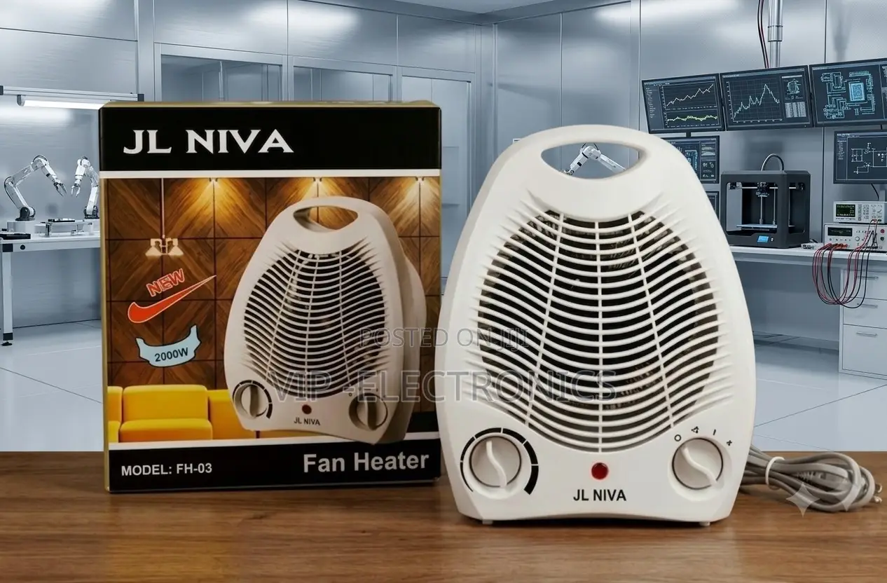Jl Niva Fh-03 Fan Heater 2000w – Portable Electric Room Heater