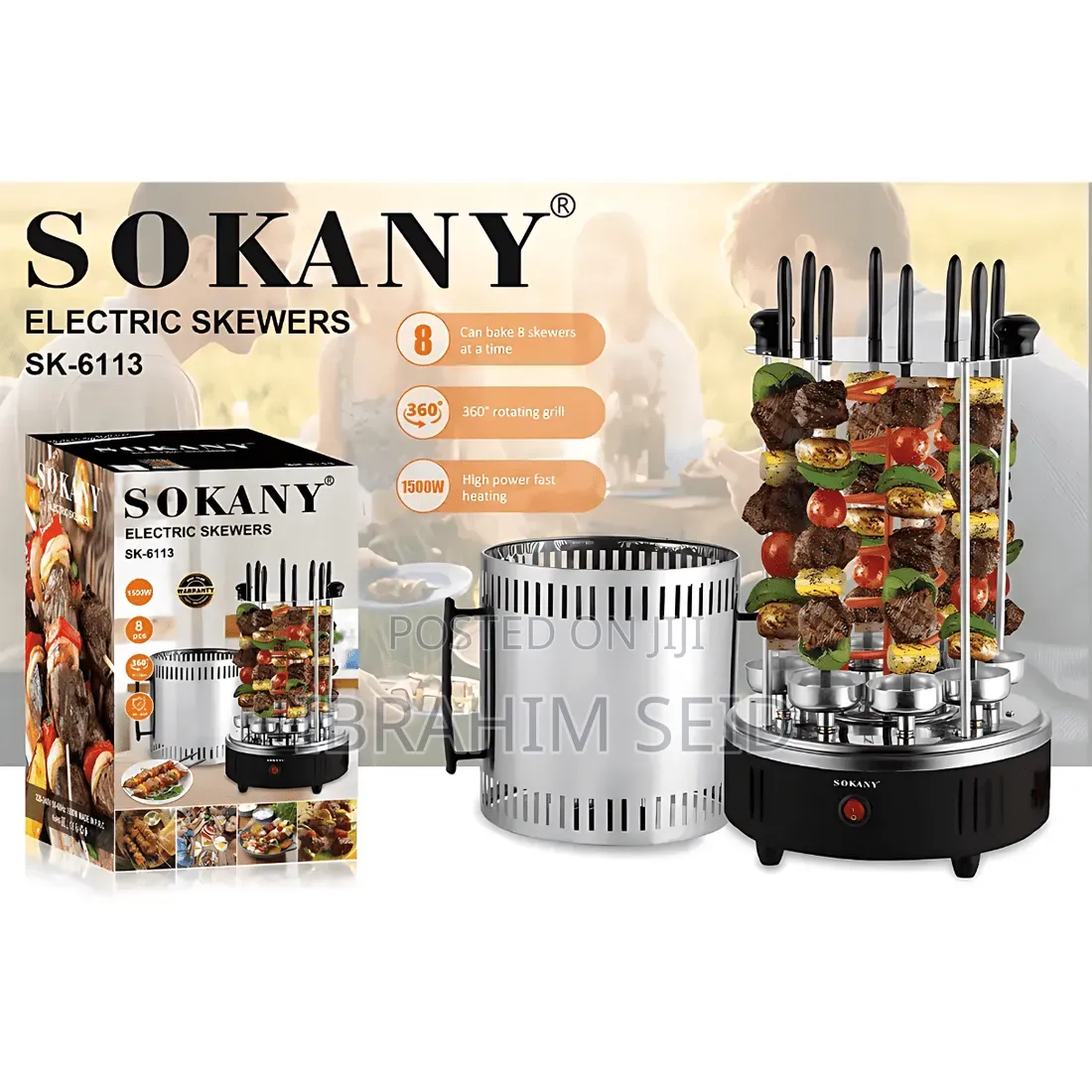 Sokany Electric Skewers (Sk-6113) — የቤትዎ ምርጥ የጥብስ ረዳት!