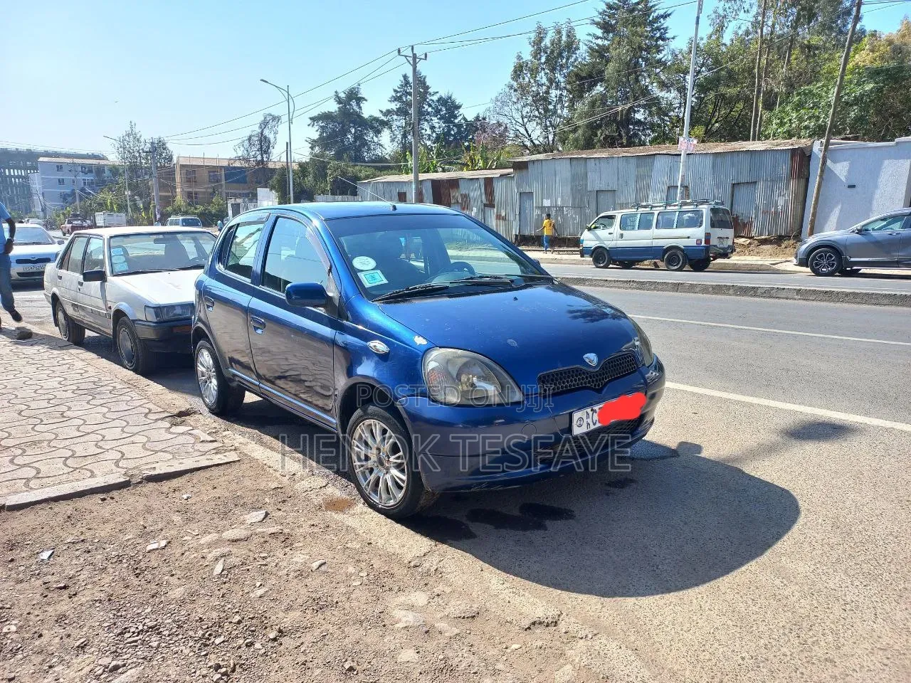 Toyota Vitz 2001 Blue