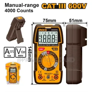 Ingco Digital Multimeter Dm36002 True Rms4000 Counts, Cat