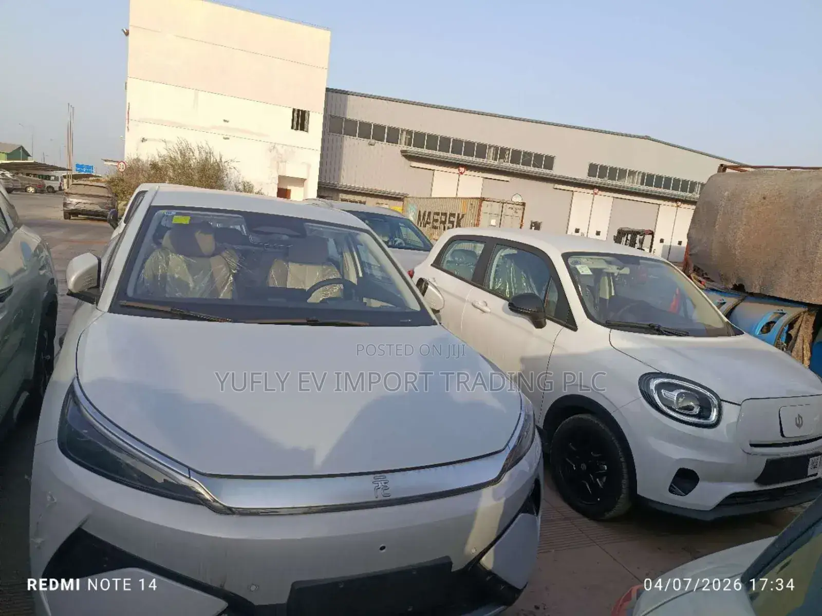 New BYD Yuan Plus 2025 White