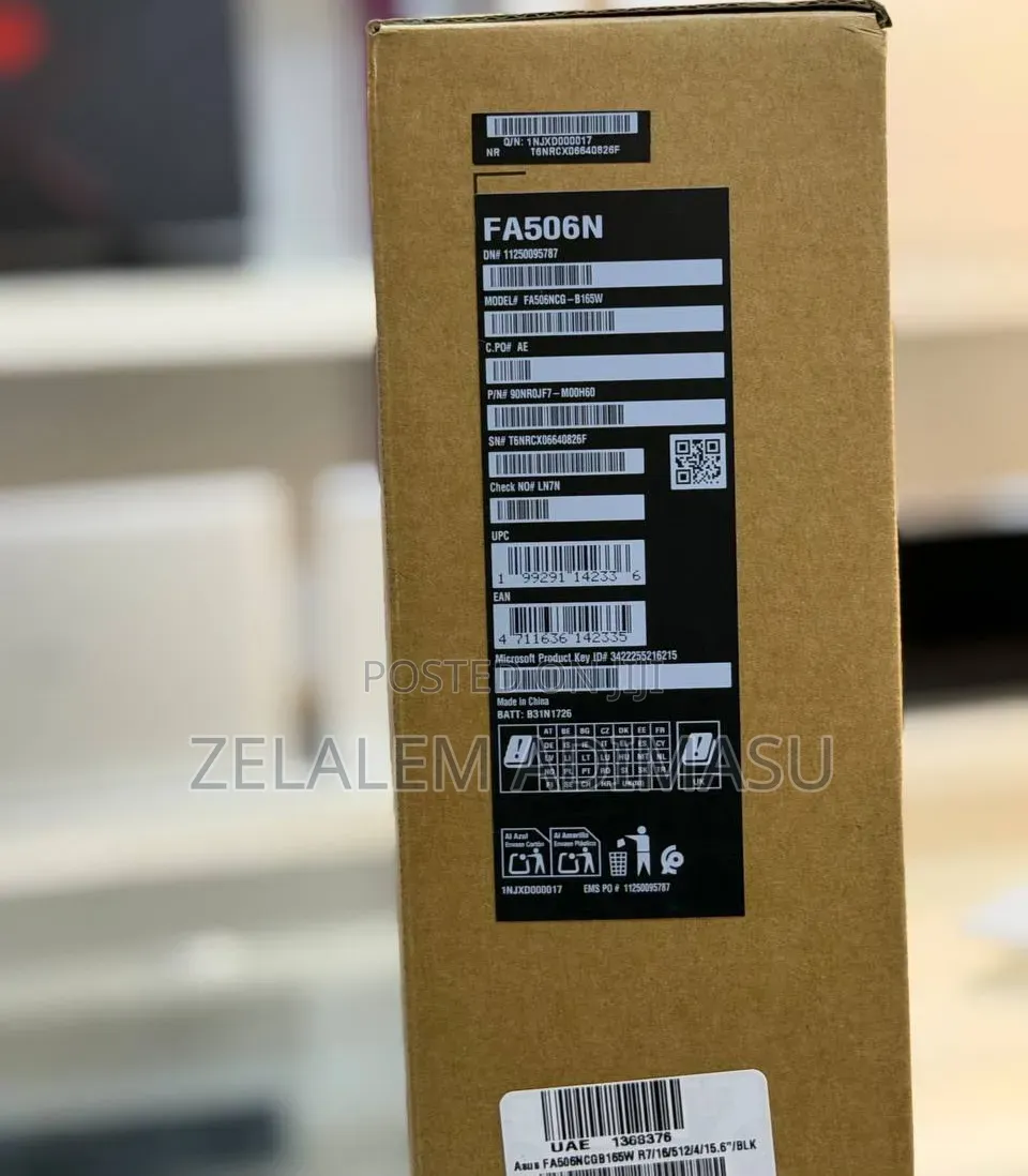 New Laptop Asus TUF Gaming A15 16GB AMD Ryzen 7 SSD 512GB
