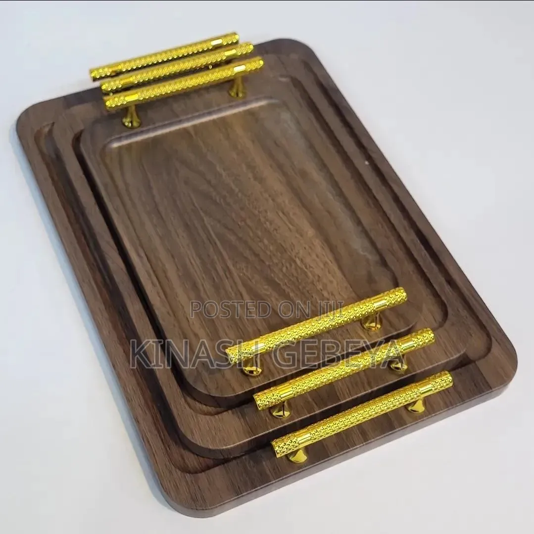3pcs Wood Serving Tray Set