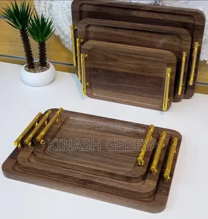 3pcs Wood Serving Tray Set