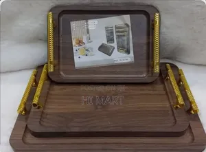 High Quality Wood Food and Drink Serving Tray(3pcs)