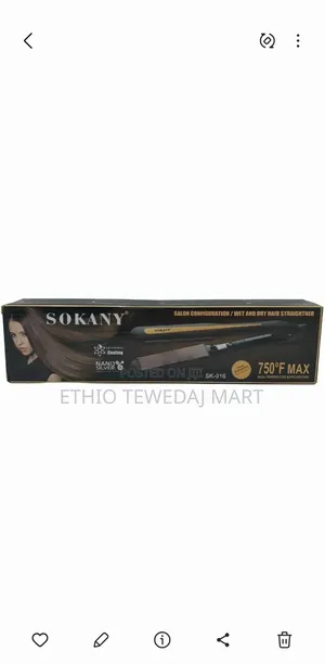 Sokany Professional Hair Straightener የፀጉር ፓይስትራ Sk-916