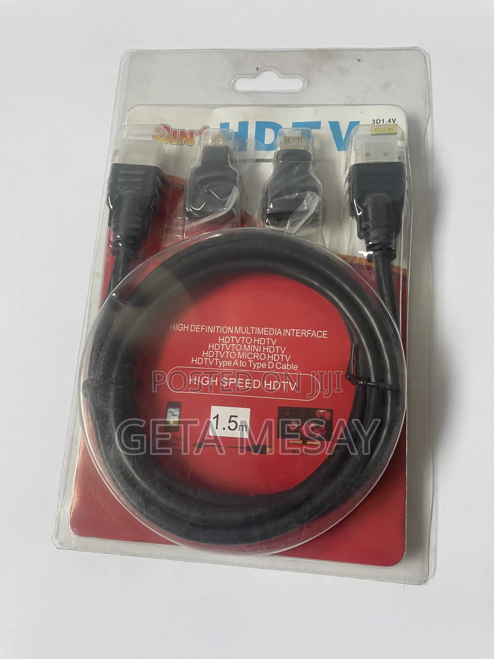 3-in-1 High-speed Hdmi Cable Kit (Micro Mini) - 1.5m