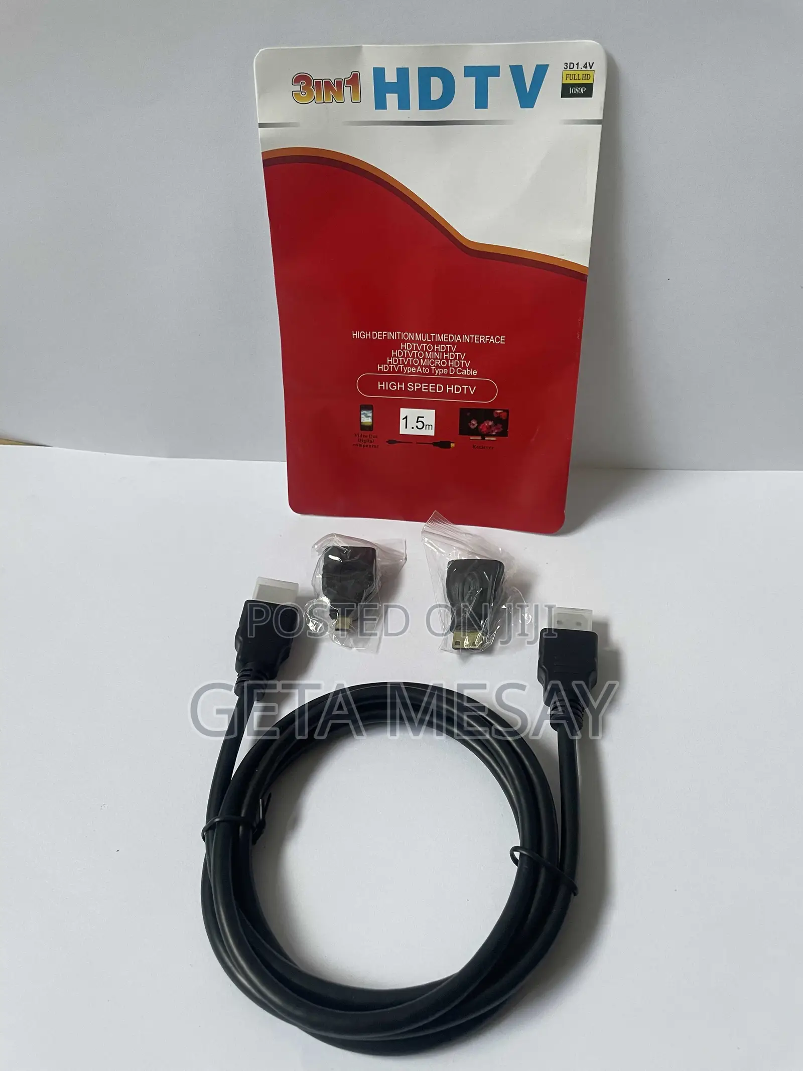 3-in-1 High-speed Hdmi Cable Kit (Micro Mini) - 1.5m
