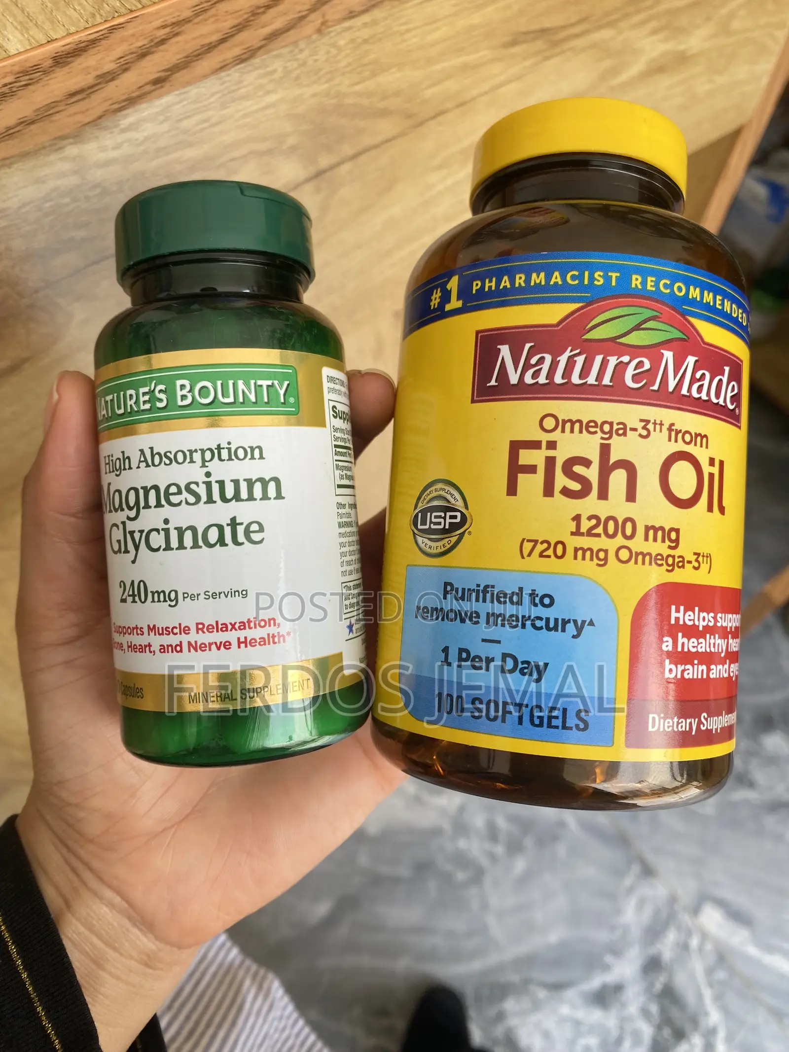 Fish Oil and Magnesium Glaycinate