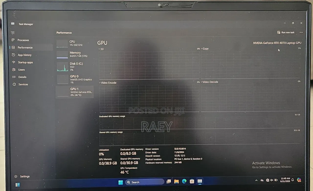 New Laptop MSI Vector 17 HX AI A2XWJG 64GB Intel Core i9 SSD 1T