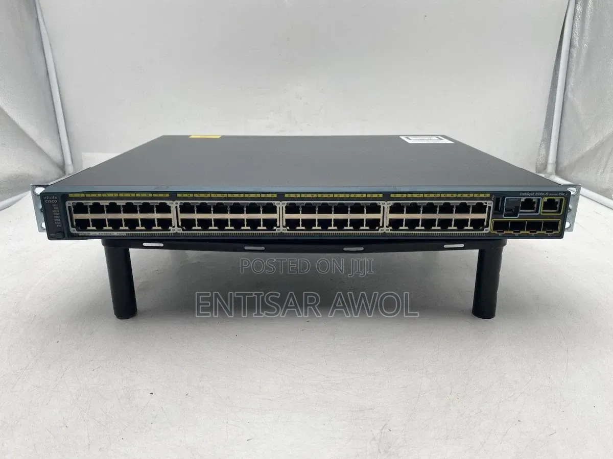 Cisco Catalyst WS-C2960S-48FPS-L 48 Port PoE+ Gigabit Network Switch