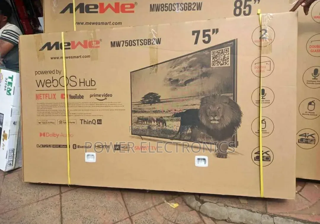 Mewe 75 Inch Fremless Weboss Televishion