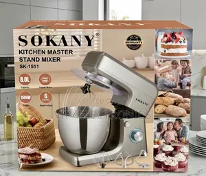 SOKANY Kitchen Master Stand Mixer – 8L 1500W Powerful Baking Mixer