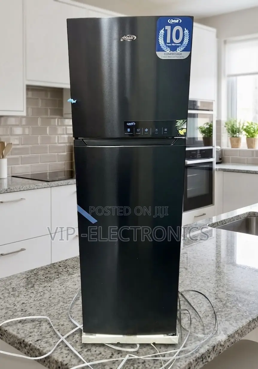 Orbit Refrigerator 355 Double Door–Fan Cooling System, Energy Saving