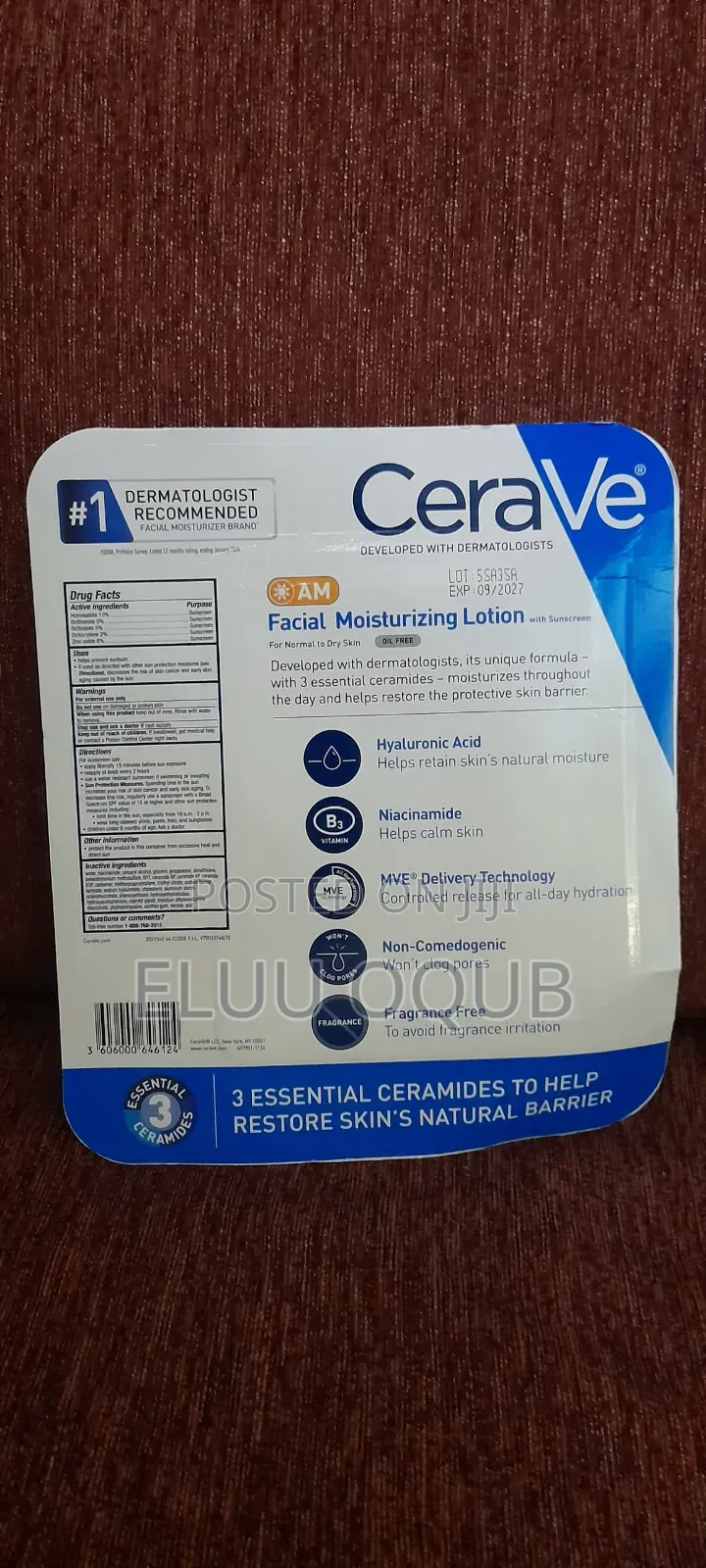 CeraVe Facial Moisturizing Lotion With Sun Screen 30