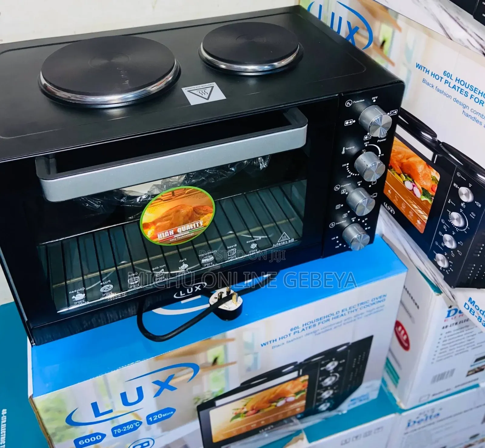 የቱርክ ምርት የሆነው Lux 60 ሊትር Oven /Free Delivery