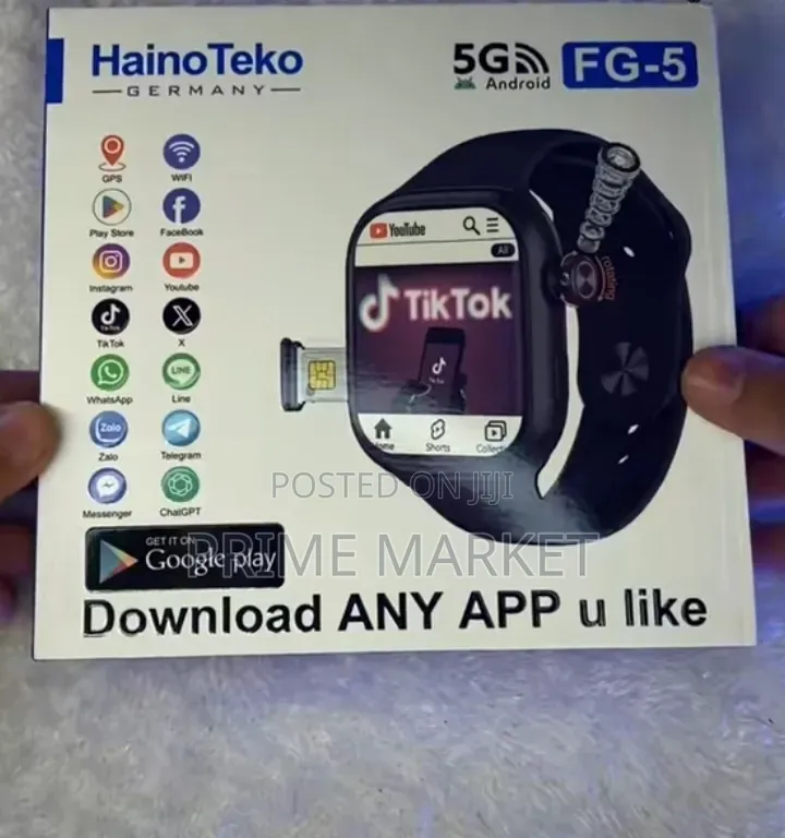 HainoTeko FG-5 (SIM) Smartwatch | Cameras |4GB RAM 64GB Storage