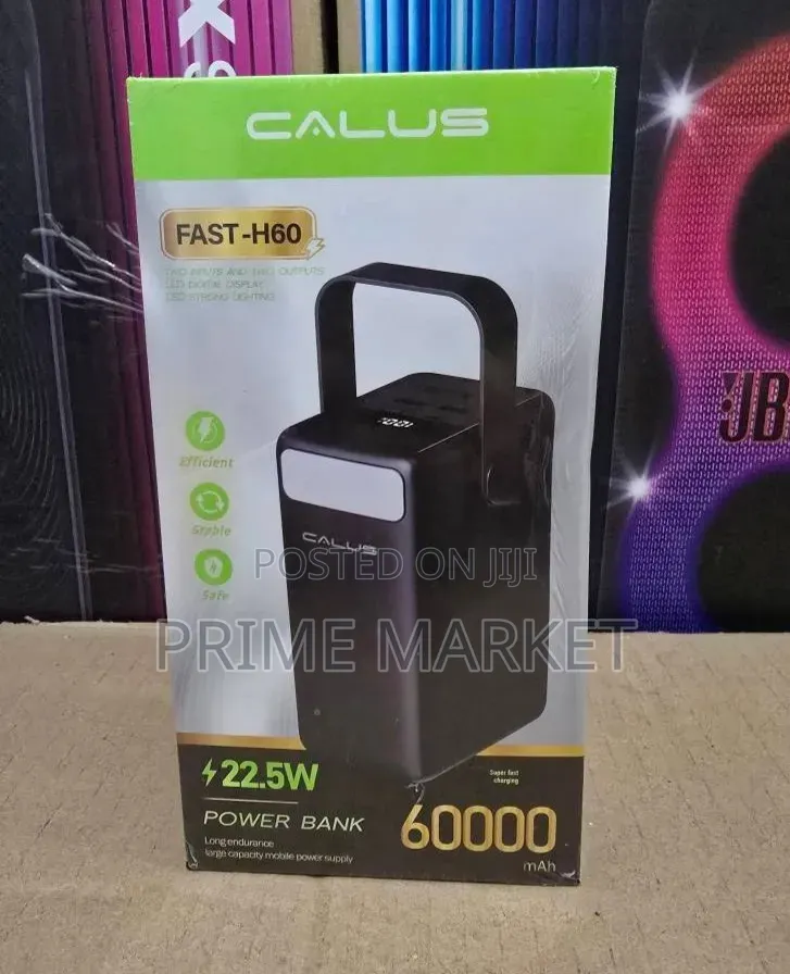 Calus 60,000mah Fast-H60 Power Bank | 22.5w Fast Charge