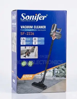 Sonifer Vacuum Cleaner 1.5Liter • Power: 600W High-Performance Motor
