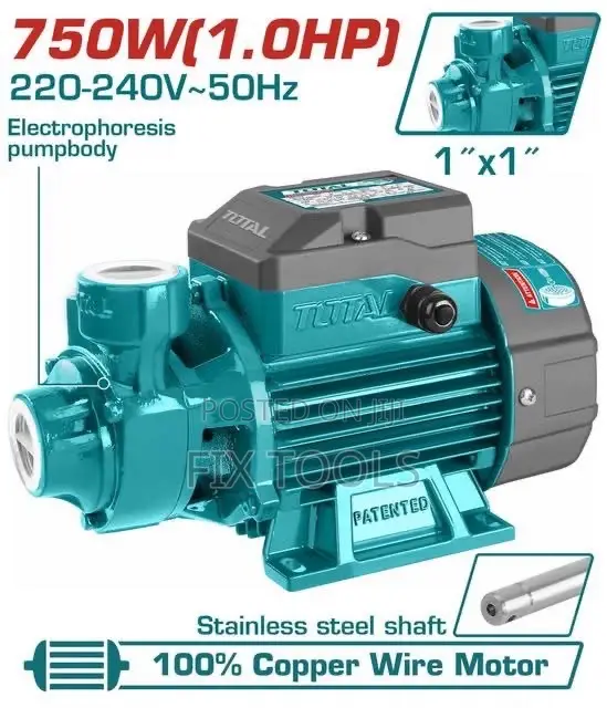 TOTA 1.0 HP (750W) Peripheral Water Pump